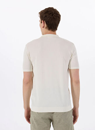 Gmg Fırenze Polo Yaka Slim Fit Ekru Erkek Kazak GU25MSS04016