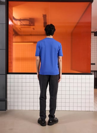 Gmg Fırenze Saks Erkek Bisiklet Slim Fit Kazak GU25MSS04011