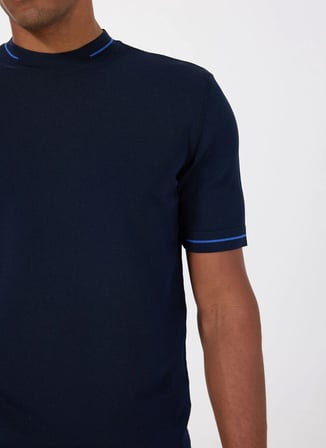 Gmg Fırenze Bisiklet Yaka Slim Fit Lacivert Erkek Kazak GU25MSS04011