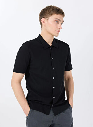 Gmg Fırenze Slim Fit Gömlek Yaka Siyah Erkek Gömlek GU25MSS02001