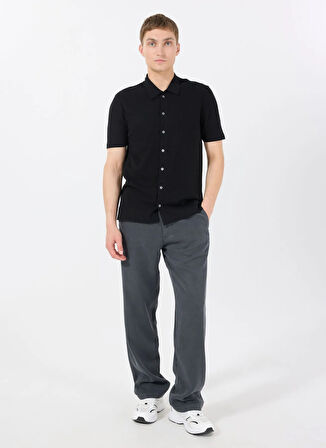 Gmg Fırenze Slim Fit Gömlek Yaka Siyah Erkek Gömlek GU25MSS02001