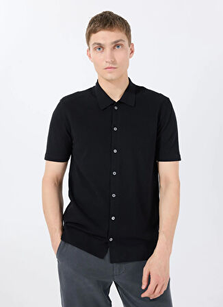 Gmg Fırenze Slim Fit Gömlek Yaka Siyah Erkek Gömlek GU25MSS02001