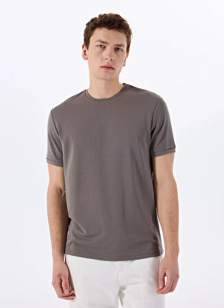 Gmg Fırenze Bisiklet Yaka Gri Erkek T-Shirt GU25MSS03014
