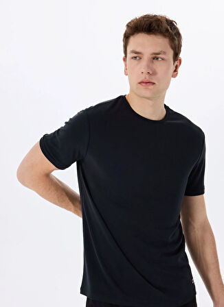 Gmg Fırenze Bisiklet Yaka Siyah Erkek T-Shirt GU25MSS03014