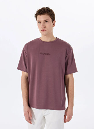 Gmg Fırenze Bisiklet Yaka Gül Kurusu Erkek T-Shirt GU25MSS03011