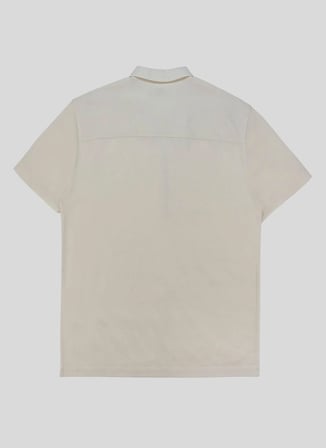 Gmg Fırenze Ekru Erkek Slim Fit Logo Baskılı Gömlek GU25MSS02211