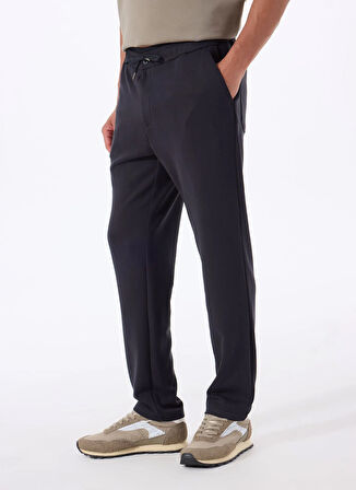 Gmg Fırenze Lastikli Bel Normal Paça Slim Fit Siyah Erkek Pantolon GU25MSS01021
