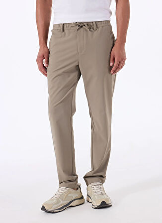 Gmg Fırenze Lastikli Bel Normal Paça Slim Fit Vizon Erkek Pantolon GU25MSS01023