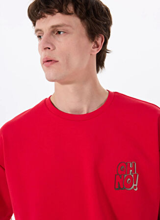 Gmg Fırenze Bisiklet Yaka Kırmızı Erkek T-Shirt GU25MSS03015