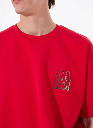 Gmg Fırenze Bisiklet Yaka Kırmızı Erkek T-Shirt GU25MSS03015