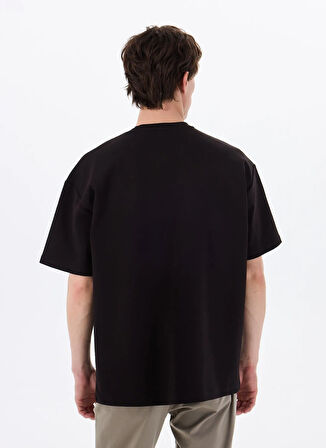 Gmg Fırenze Bisiklet Yaka Siyah Erkek T-Shirt GU25MSS03015