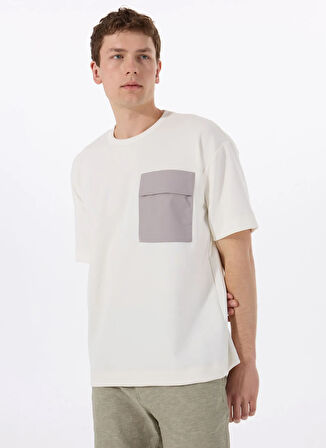 Gmg Fırenze Bisiklet Yaka Ekru Erkek T-Shirt GU25MSS03009