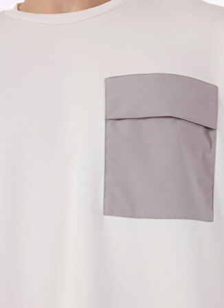 Gmg Fırenze Bisiklet Yaka Ekru Erkek T-Shirt GU25MSS03009