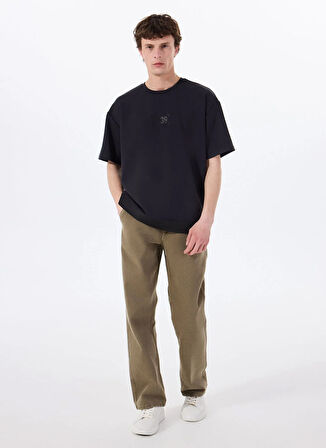 Gmg Fırenze Bisiklet Yaka Siyah Erkek T-Shirt GU25MSS03010