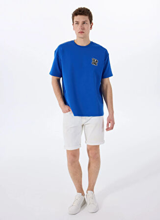 Gmg Fırenze Bisiklet Yaka Saks Erkek T-Shirt GU25MSS03016