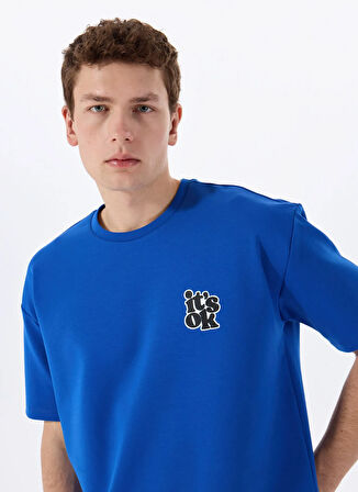 Gmg Fırenze Bisiklet Yaka Saks Erkek T-Shirt GU25MSS03016