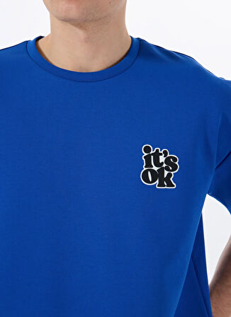 Gmg Fırenze Bisiklet Yaka Saks Erkek T-Shirt GU25MSS03016