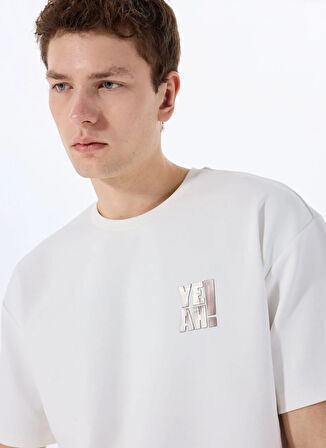 Gmg Fırenze Bisiklet Yaka Ekru Erkek T-Shirt GU25MSS03017
