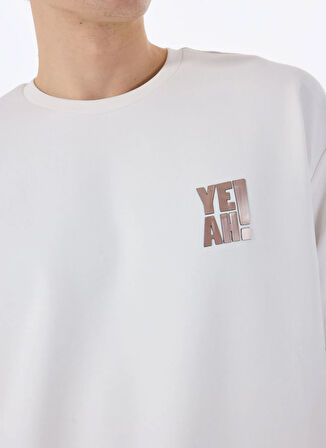 Gmg Fırenze Bisiklet Yaka Ekru Erkek T-Shirt GU25MSS03017