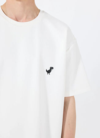 Gmg Fırenze Bisiklet Yaka Ekru Erkek T-Shirt GU25MSS03018