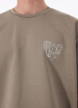 Gmg Fırenze Bisiklet Yaka Haki Erkek T-Shirt GU25MSS03019