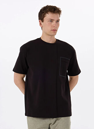 Gmg Fırenze Bisiklet Yaka Siyah Erkek T-Shirt GU25MSS03022