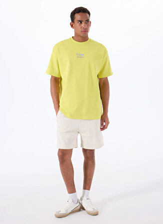 Gmg Fırenze Bisiklet Yaka Sarı Erkek T-Shirt GU25MSS03028