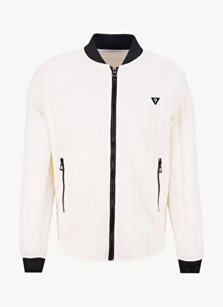 Ekru Erkek Bomber Yaka Regular Fit Mont GU25MSS05011