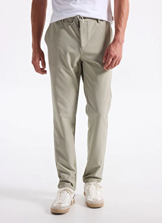 Gmg Fırenze Lastikli Bel Normal Paça Jogger Bej Erkek Pantolon GU25MFW01010