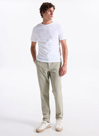 Gmg Fırenze Lastikli Bel Normal Paça Jogger Bej Erkek Pantolon GU25MFW01010