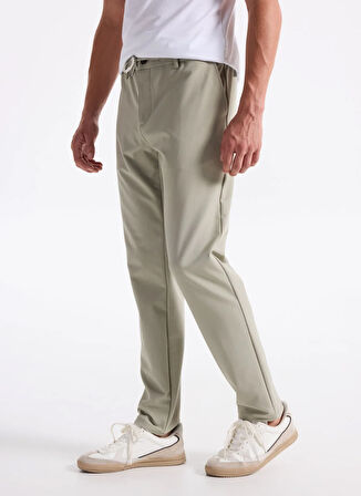 Gmg Fırenze Lastikli Bel Normal Paça Jogger Bej Erkek Pantolon GU25MFW01010