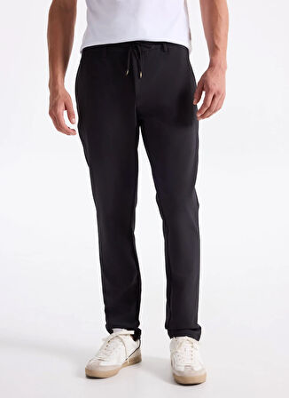 Gmg Fırenze Normal Bel Normal Paça Jogger Siyah Erkek Pantolon GU25MFW01011