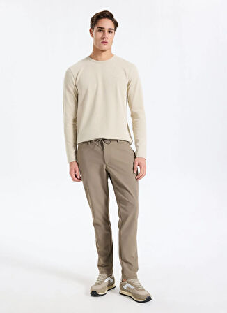 Gmg Fırenze Normal Bel Normal Paça Jogger Bej Erkek Pantolon GU25MFW01012