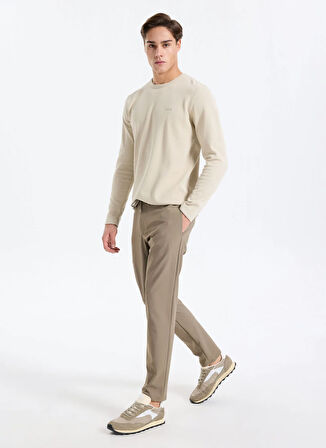 Gmg Fırenze Normal Bel Normal Paça Jogger Bej Erkek Pantolon GU25MFW01012