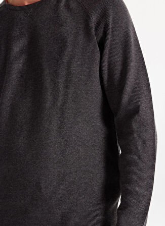 Gmg Fırenze Bisiklet Yaka Slim Fit Antrasit Erkek Kazak GU25MFW04029