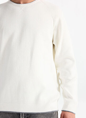 Gmg Fırenze Bisiklet Yaka Slim Fit Ekru Erkek Kazak GU25MFW04029