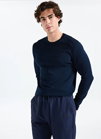 Gmg Fırenze Bisiklet Yaka Slim Fit Lacivert Erkek Kazak GU25MFW04030