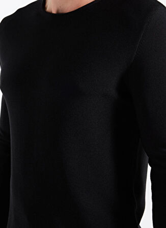 Gmg Fırenze Bisiklet Yaka Slim Fit Siyah Erkek Kazak GU25MFW04028