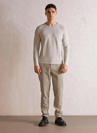 Gmg Fırenze Siyah Erkek Bisiklet Yaka Slim Fit Kazak GU25MFW04028