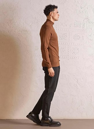 Gmg Fırenze Kiremit Erkek Slim Fit Kazak GU25MFW04031