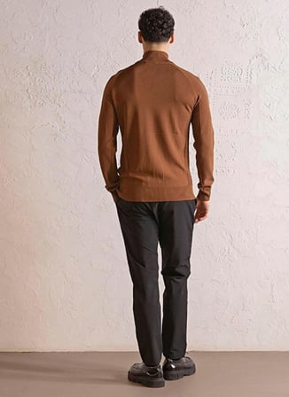 Gmg Fırenze Kiremit Erkek Slim Fit Kazak GU25MFW04031
