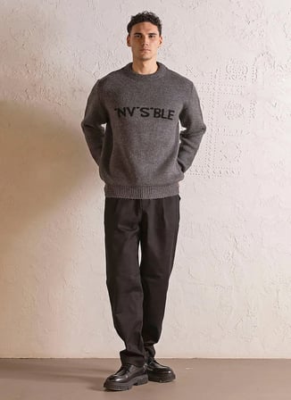 Gmg Fırenze Vizon Erkek Bisiklet Yaka Regular Fit Kazak GU25MFW04016