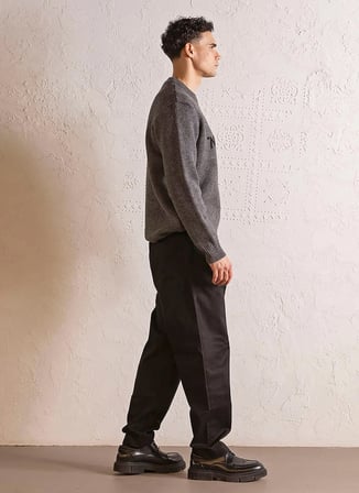 Gmg Fırenze Vizon Erkek Bisiklet Yaka Regular Fit Kazak GU25MFW04016