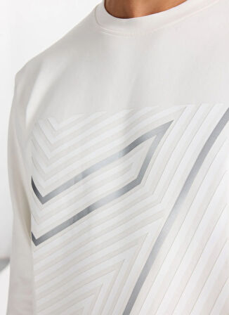 Gmg Fırenze Bisiklet Yaka Ekru Erkek Sweatshırt GU25MFW08031