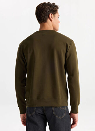 Gmg Fırenze Bisiklet Yaka Haki Erkek Sweatshırt GU25MFW08032