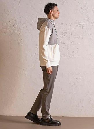 Gmg Fırenze Siyah Erkek Kapüşon Slim Fit Sweatshirt GU25MFW08029