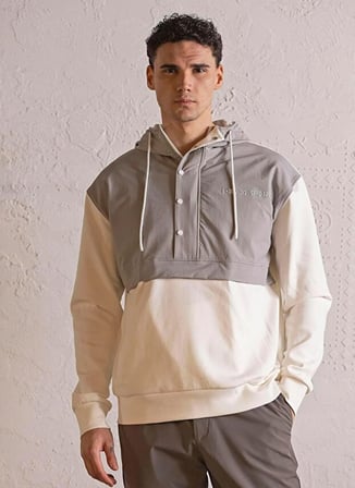 Gmg Fırenze Siyah Erkek Kapüşon Slim Fit Sweatshirt GU25MFW08029