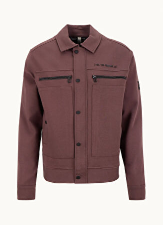 Gmg Fırenze Gömlek Yaka Mürdüm Erkek Sweatmont GU25MFW05013