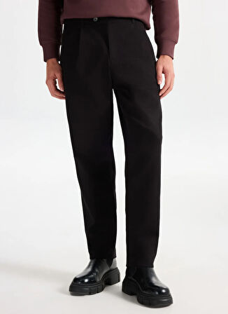 Gmg Fırenze Normal Bel Normal Paça Baggy Siyah Erkek Pantolon GU25MFW01017