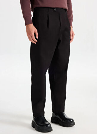 Gmg Fırenze Normal Bel Normal Paça Baggy Siyah Erkek Pantolon GU25MFW01017